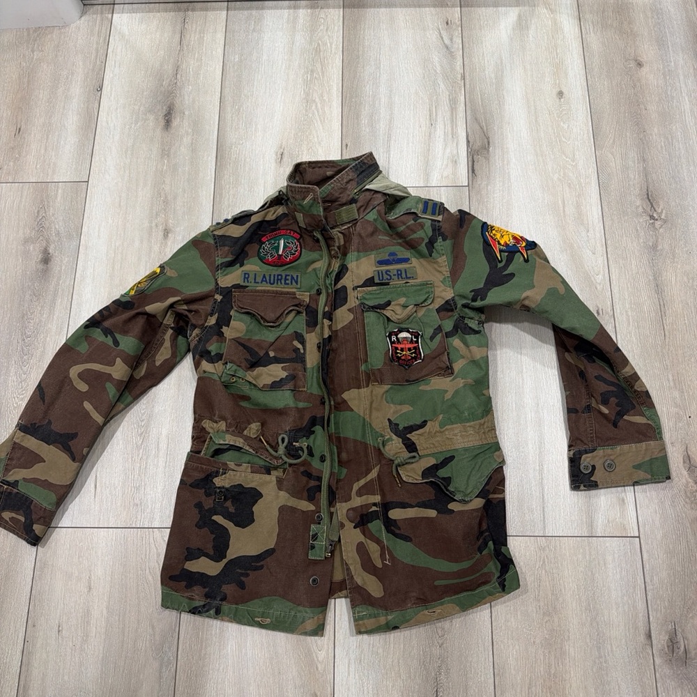Ralph Lauren Green and Brown Camouflage Jacket